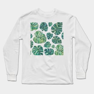 Tropical Leaves Long Sleeve T-Shirt